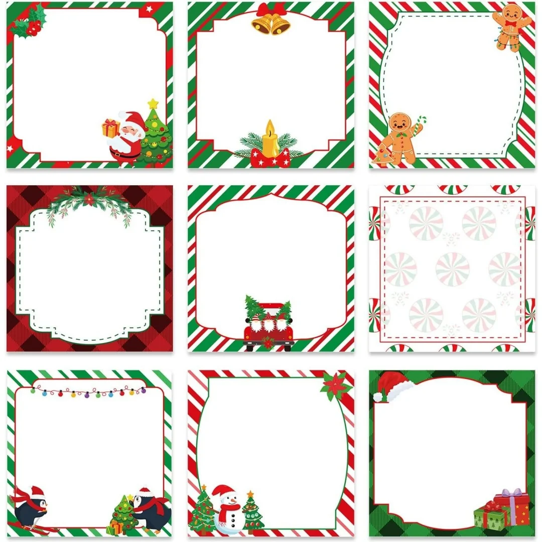 منصات مذكرة عيد الميلاد متفوقة جودة الورق الذاتي عصا ملاحظات منصات شخصيات عيد الميلاد دفاتر لطيف عيد الميلاد المفكرة #6