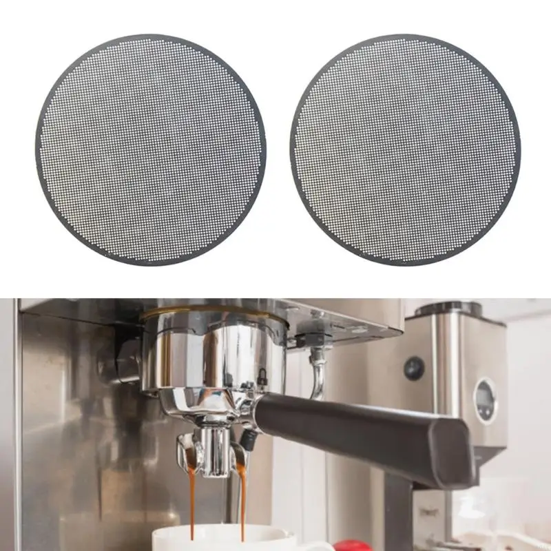 A0NC 2PCS เอสเพรสโซ่ผู้ผลิตโลหะตัวกรองกาแฟ 61 มม. หม้อกาแฟสำหรับคนรักกาแฟ