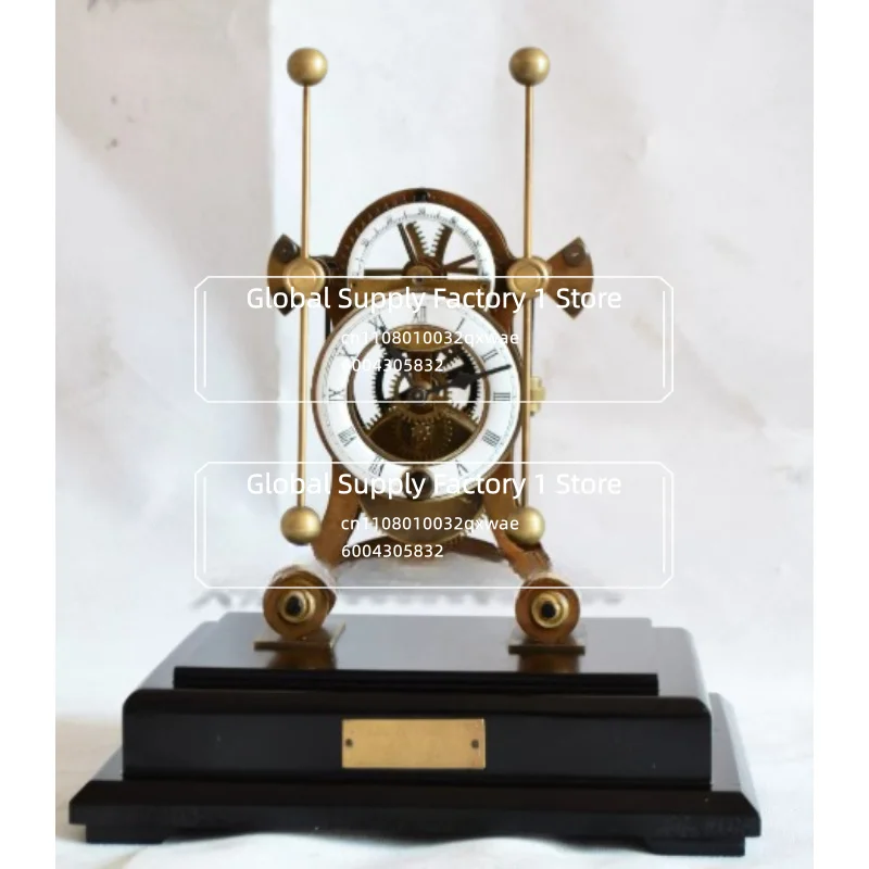 For Retro Table Clock Tabletop Vintage Classic Bedroom Desk Clock Aesthetic Elegant Table Clocks Pendulum Living Room
