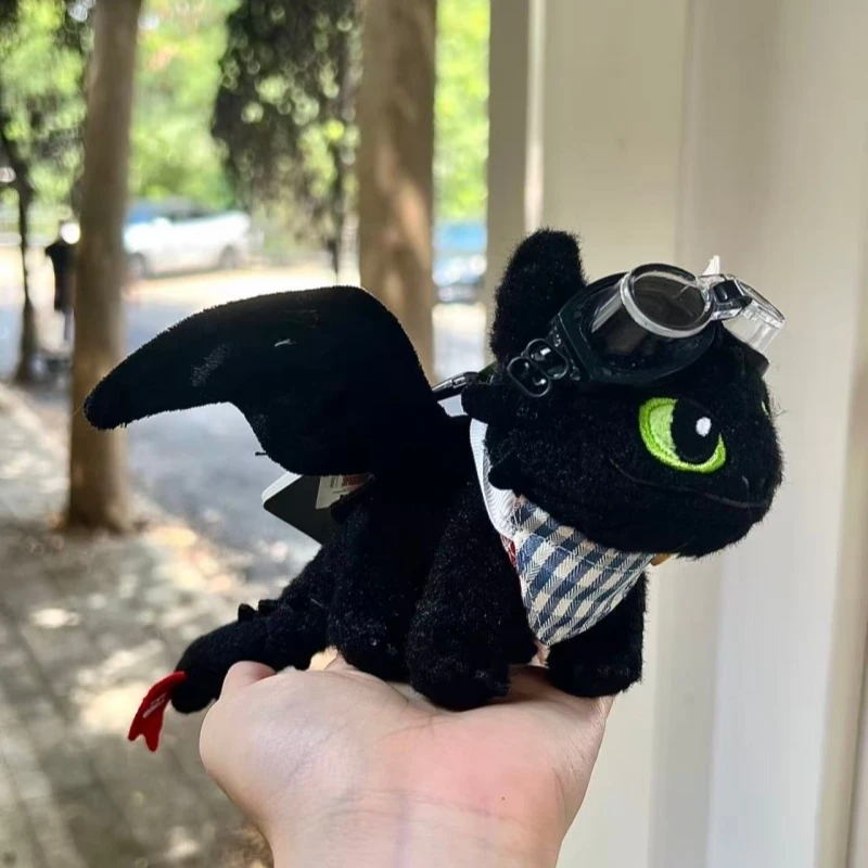 Anime How to Train Your Dragon Portachiavi in peluche senza denti Ciondolo per borsa Portachiavi per bambola in piedi Accessorio giocattolo Regali per i fan dei bambini