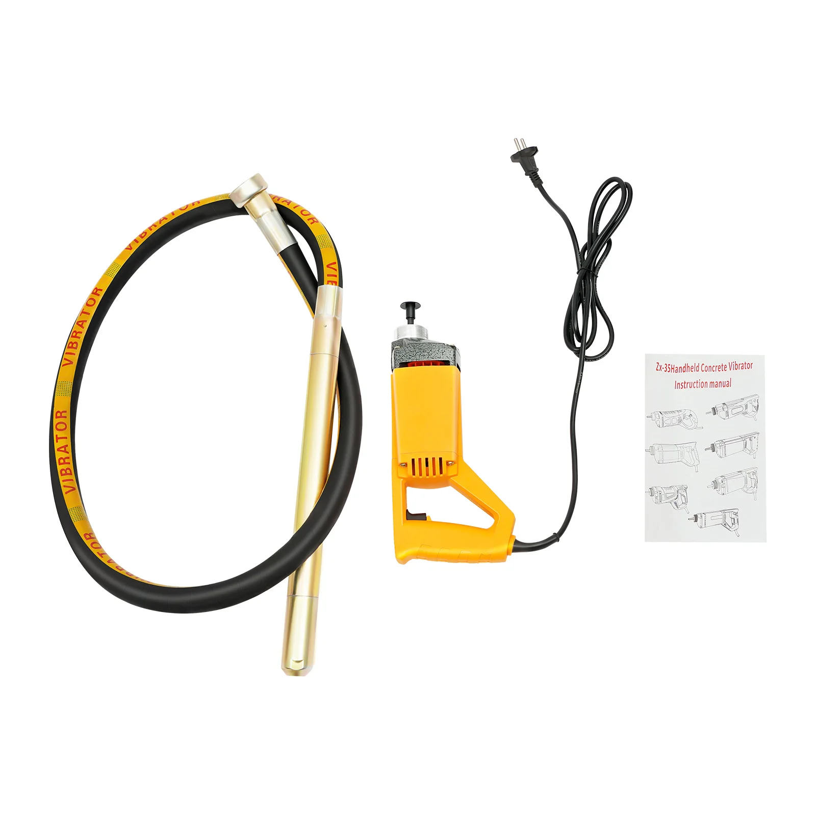 1300w 2m vibratore elettrico portatile per calcestruzzo strumento di vibrazione senza fili eliminazione delle bolle asta di miscelazione del calcestruzzo