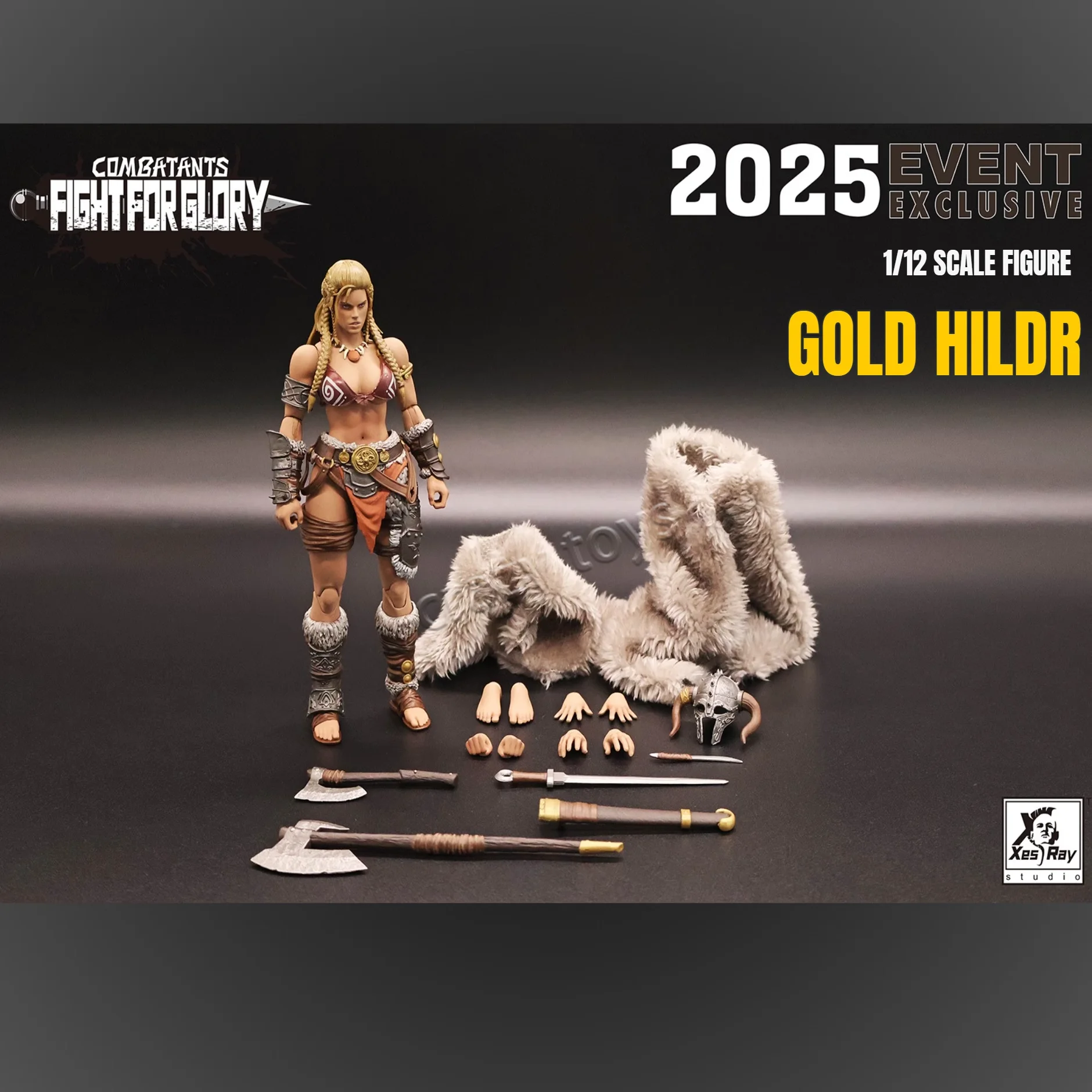 

2025 New IN STOCK Original 1/12 XesRay Fight for Glory Figure Combatants 2025 Event Exclusive Gold Action Figure Model Toy