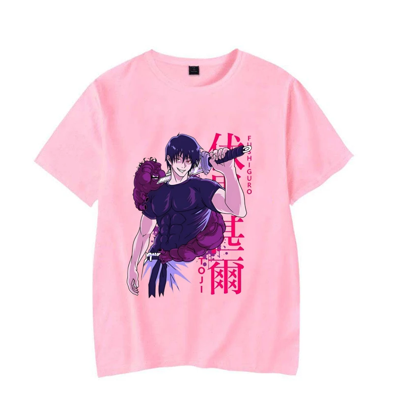 New Anime Fushiguro Toji Print T Shirt Cool Summer Casual Short Sleeve Unisex Fashion Loose T Shirts