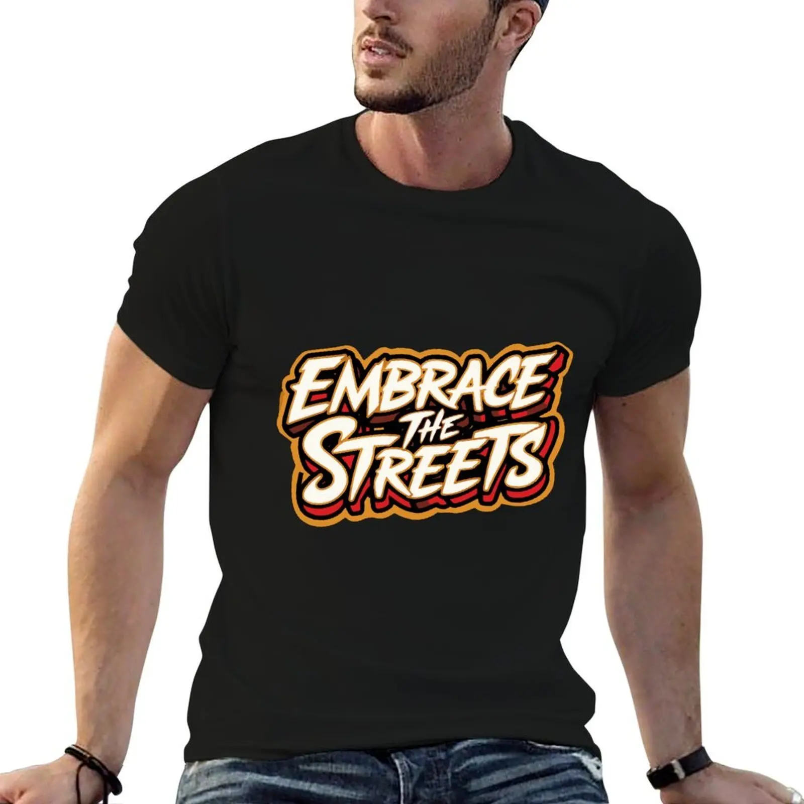 

Embrace the streets, street art culture T-Shirt t shirt man designer t shirts for man cotton soft cotton tshirt 100% T-shirt