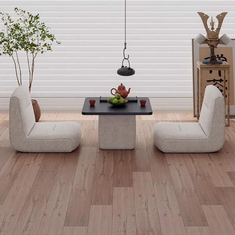 Bay window table and chair combination balcony tatami coffee table floor solid wood simple bay window small table square kang