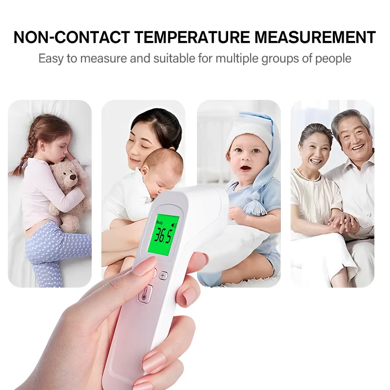 MAMIJOY Baby Thermometer Infrared Digital LCD Body Measurement Forehead Ear Non-Contact Adult Fever IR Children Termometers