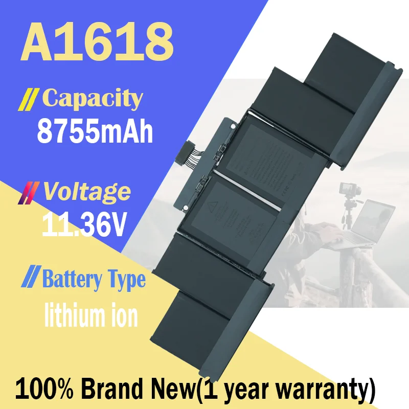Batería A1618 para Apple MacBook Pro 15 "Retina A1398 2015 Año 020-00079 MJLQ2LL/A MJLT2LL/A 11,36 V 99.5Wh con herramientas
