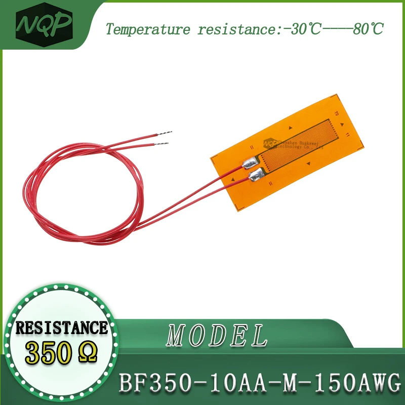 Strain Gauge BF350-10AA-M-150AWG high precision, resistive type, with a resistance value of 350 ohms, used for load cells.