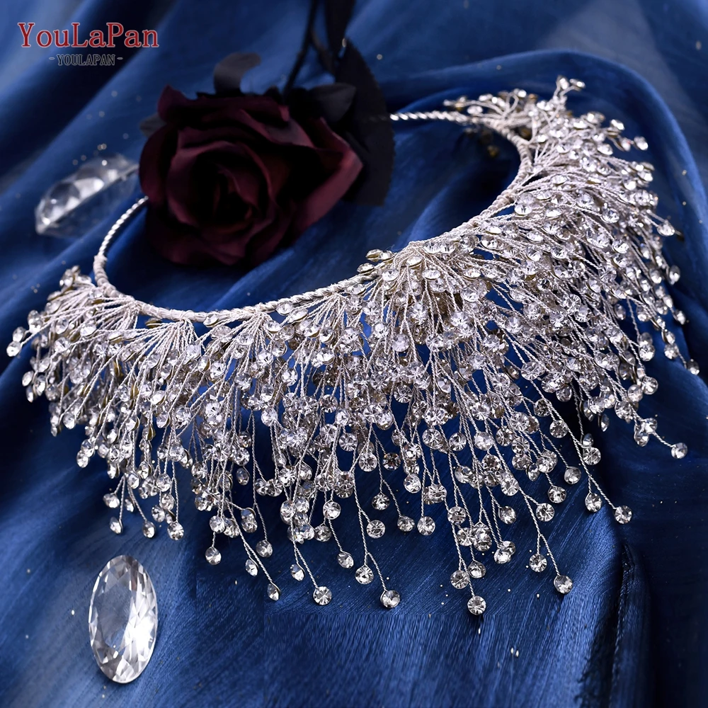 YouLaPan HP193 Bride Crown Bridal Tiara Wedding Hair Crown Bride Crown Bridal Wedding Hair Jewelry Princess Diadem Accessories