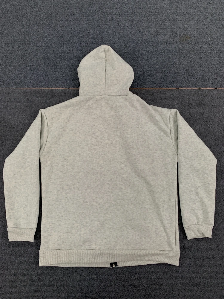 Vintage Gothic Street Zipper Loose Hoodie Top Autumn and Winter Fashion Single Solid Color Jacket Leopard Lining Y2k Clothing