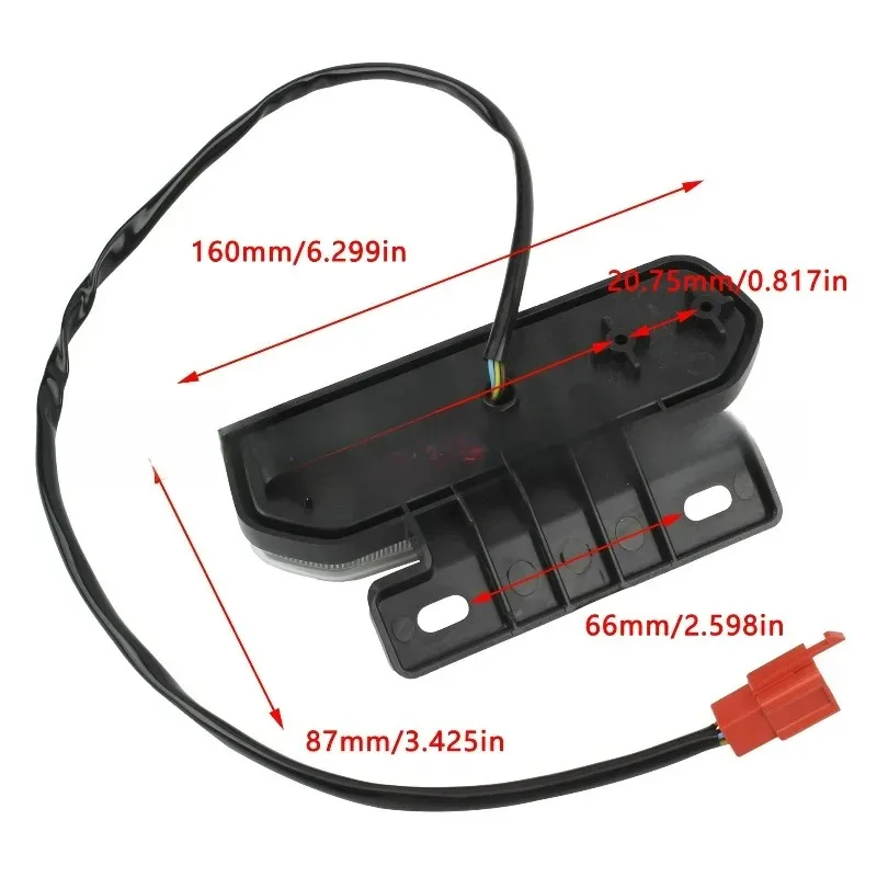 دراجة نارية ضوء الفرامل ATV الذيل ضوء دراجة نارية وقف بدوره إشارة اتجاه المؤشر الوامض 12 فولت دراجة نارية أضواء خلفية LED #4