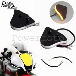 For Yamaha R1S R1M R1 Mirror Block off LED Lights Amber Front Turn Signal Blinker Indicator Lamp Motorcycle Accessories 2015-19