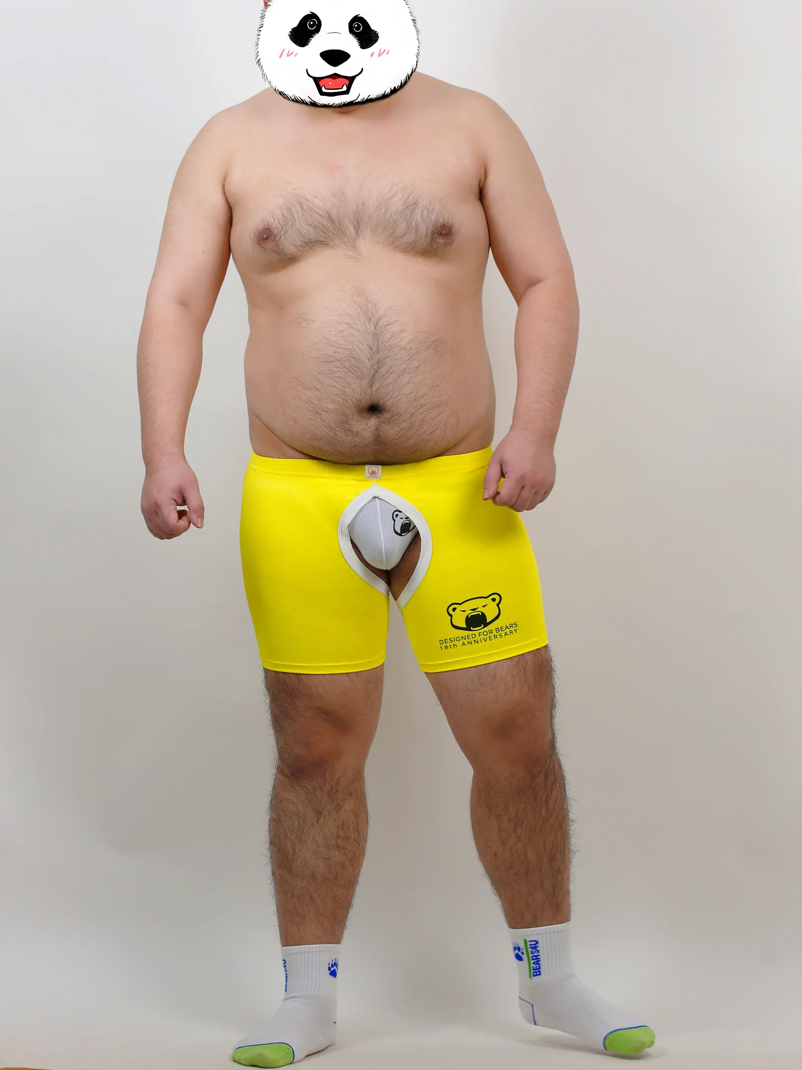 New Arrivals 1 Set 3 PCS Bear Gay Proud Underwear, 1 Bear Claw Paw Expose Buttocks Crotch Boxer Shorts, 2 Sexy Jocks, M L XL 2XL