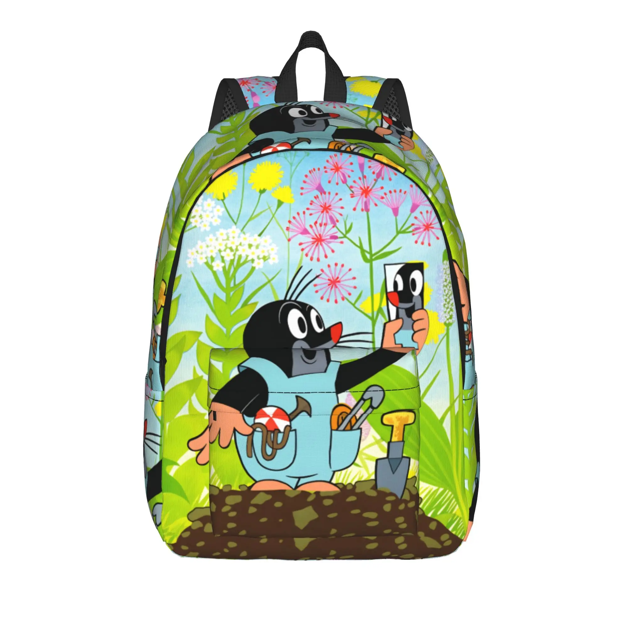 Cute The Little Mole art Backpack  Hiking Backpacks Female Kawaii School Bags Design Pattern Rucksack