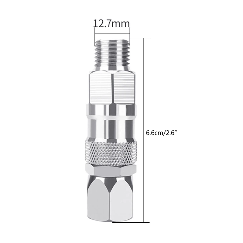 360 Degree 1/4-inch Stainless Steel Airless High Pressure SprayGun Hose Joint Suitable for Spray Airless Dropship