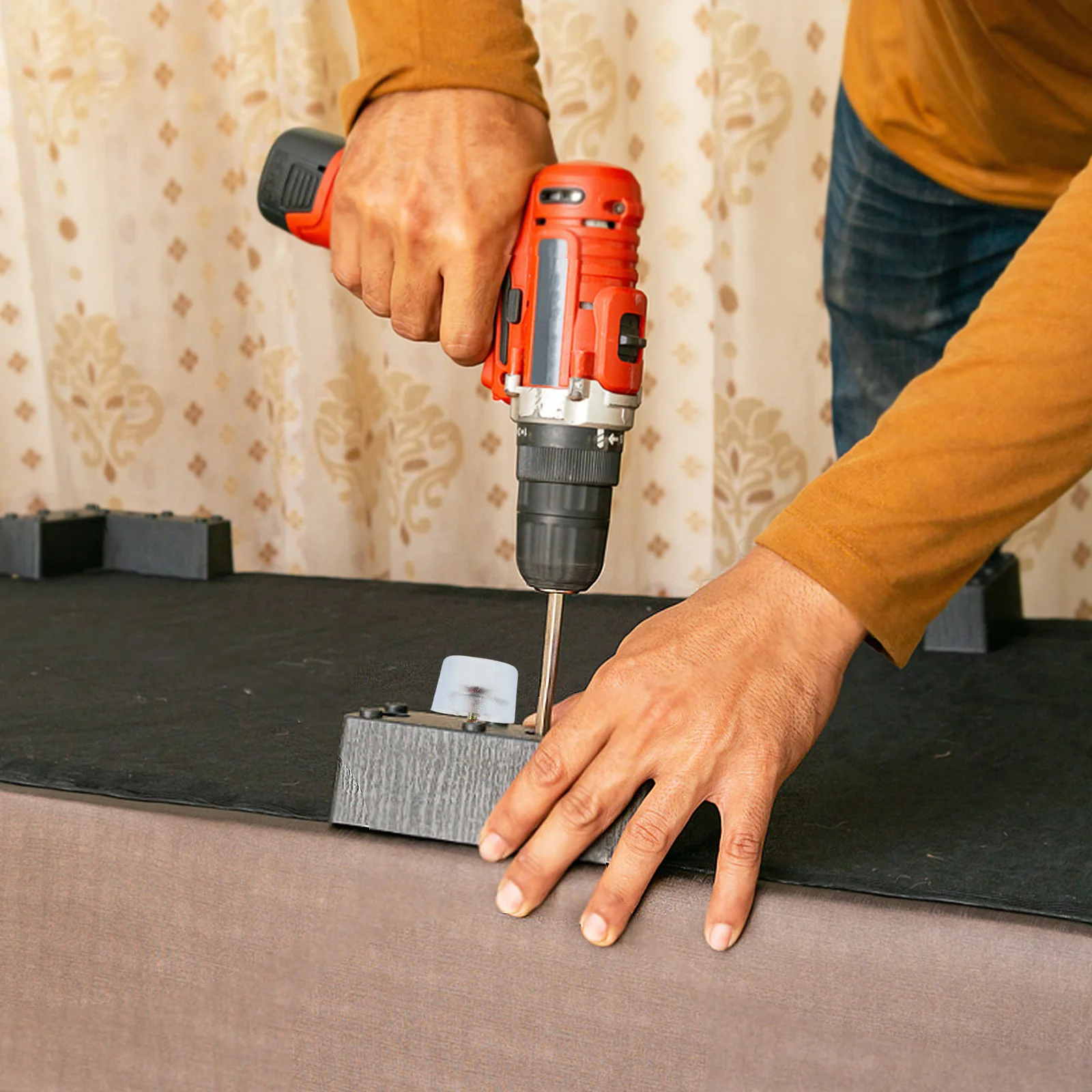 

100Pcs Table Leg Protectors Non Slip Furniture Feet Pads Height Increase Floor Protection for Chairs Stools Sofas Wood Floors