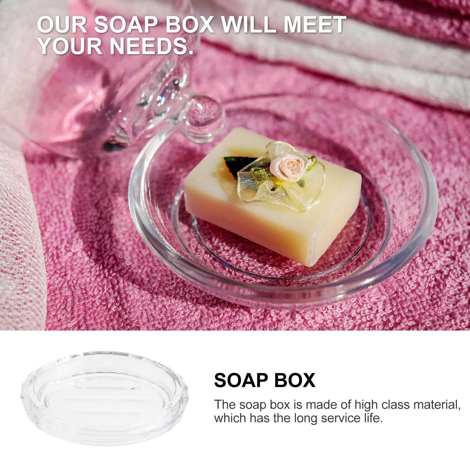 2Pcs Glass Soap Dish Set Bathr - Glass Soap Dish review and price