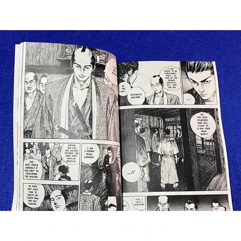 Anime Vagabond volumen 1-3 Miyamoto Musashi japonés adolescente misterio Romance inglés cómic Manga Book versión en inglés