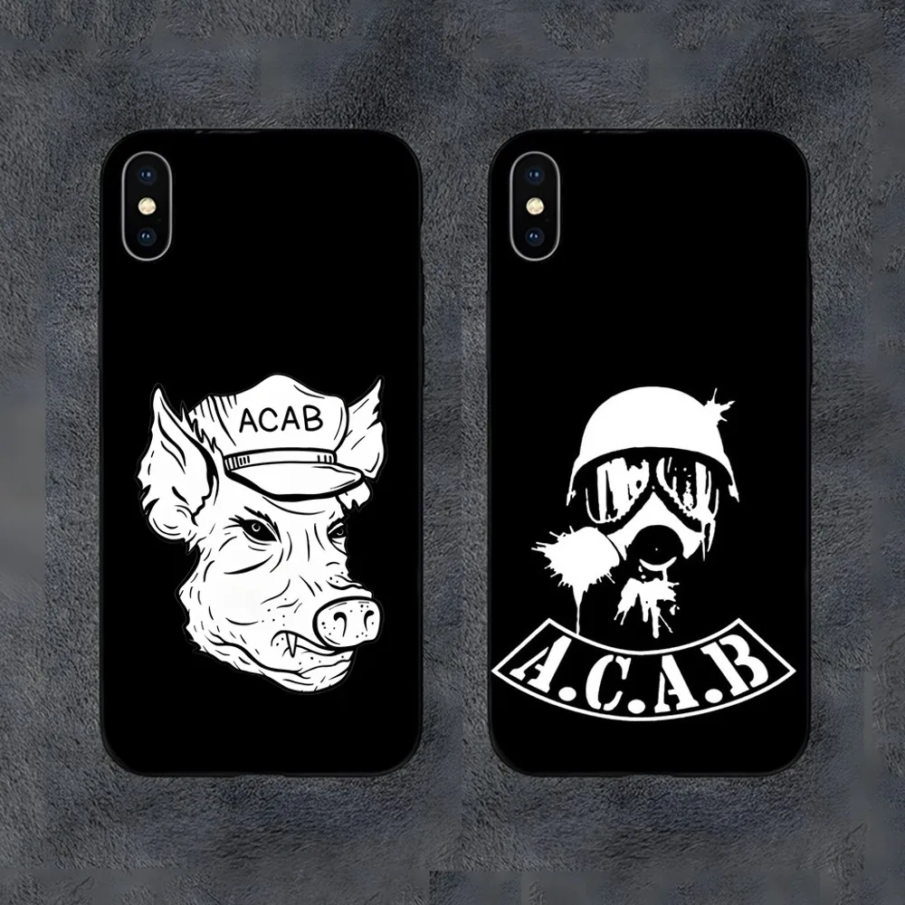 

All Cops Are Bastards ACAB 1312 Phone Case For Samsung S24,S21,S22,S23,S30,Ultra,S20,S30,Plus,S21 Fe,10,9,5G Silicone Cover