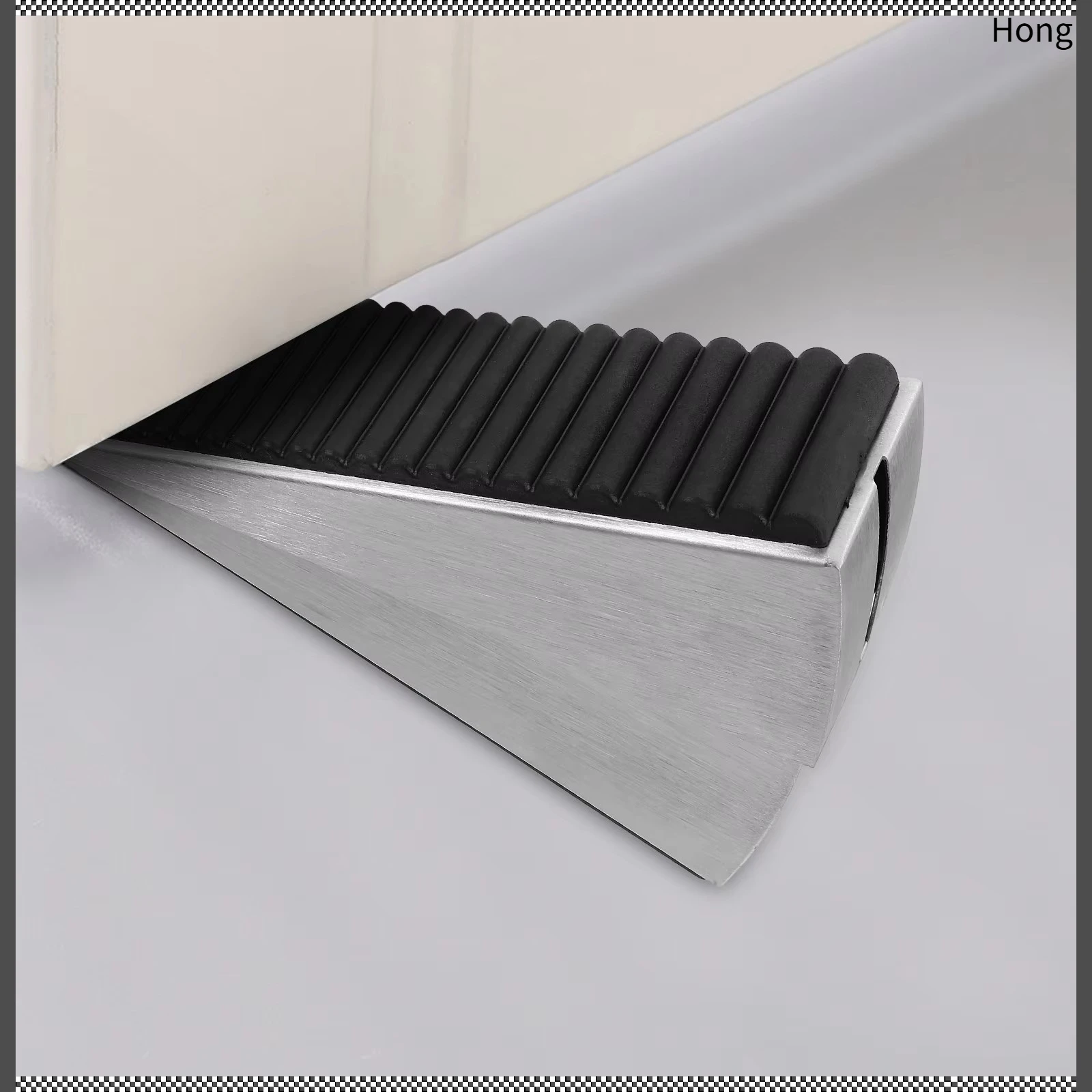 Heavy Duty 304 Stainless Steel Stopper Adjustable Non Slip Door Blocker for Door Stopper Wedge Home Hotel Security