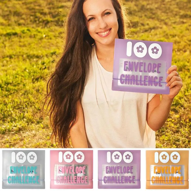 100 Envelope Money Envelopes Cash Gift Savings Challenges Binder For Budgeting Planner And Saving Money