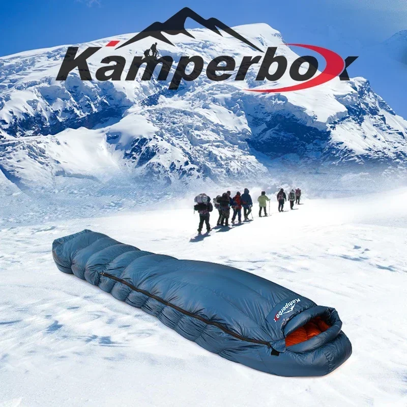 Kamperbox Winter Down Sleeping Bag Ultralight Camping Sleeping Bag Ultralight Premium Sleeping Bag Elegance700