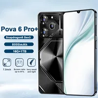 Original Pova 6 Pro Smartphone 7.3HD Screen 22G+2T Android14 10core 8000Mah Cellulare Dual Sim Face Unlocked 5GMobile Phone NFC