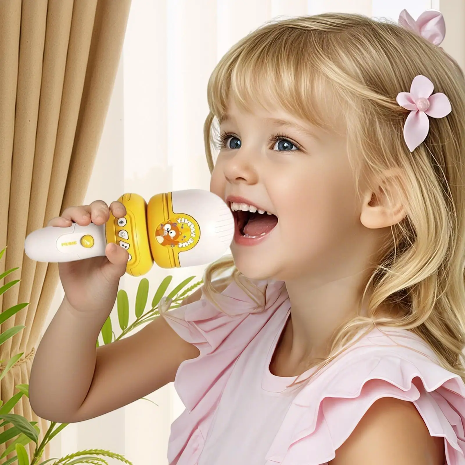 

Kids Microphone Voice Changing Device For Kids Voice Changing Singing Device With Recording Function For 3 Years Old Children