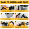 DEWALT 5 in 1 ポータブルコードレス掃除機 400W ドライハンドヘルド電動掃除機 床 カーペット 車用 DeWalt 20Vバッテリー対応 4