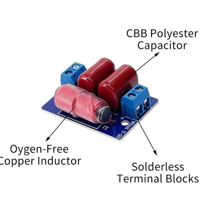 10 Uds Tweeter divisor unidireccional para coche Cross T 33 altavoz de tres vías red Audio filtro de paso alto