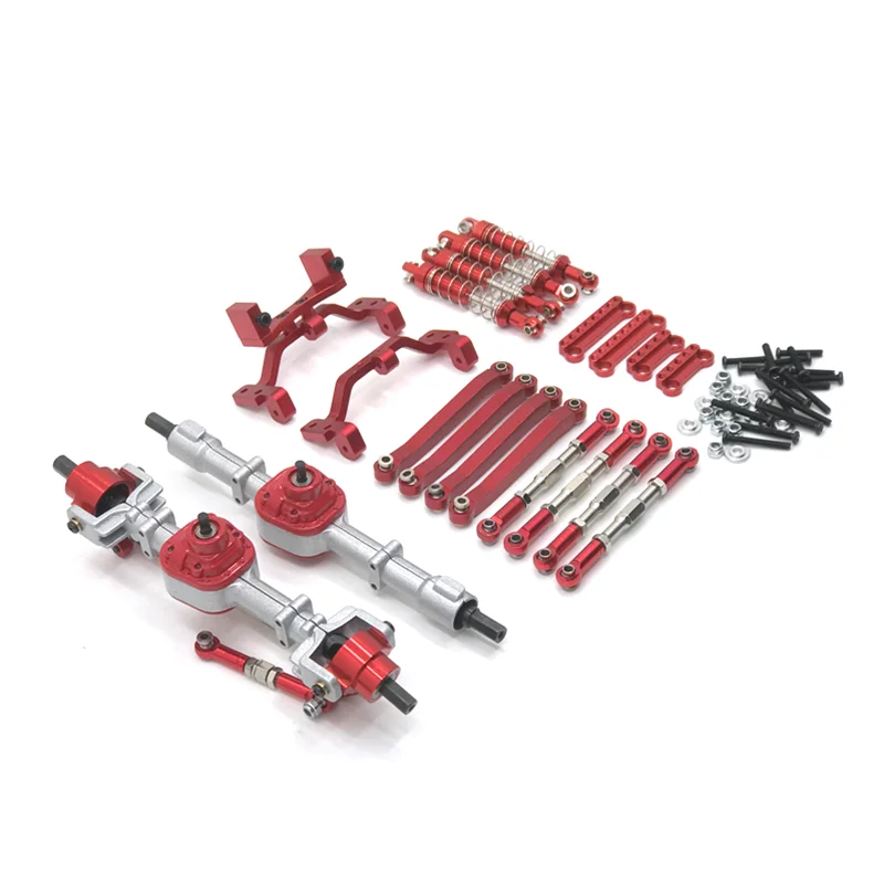 Metalowy zestaw amortyzatorów przedniej i tylnej osi do MN 1/12 D90 D91 D96 MN98 99S RC Car Parts
