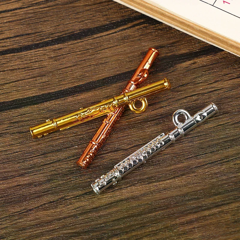 /GJ/Dollhouse Simulation Miniature Musical Instrument Flute Model Toy Decoration Accessories 1Pcs