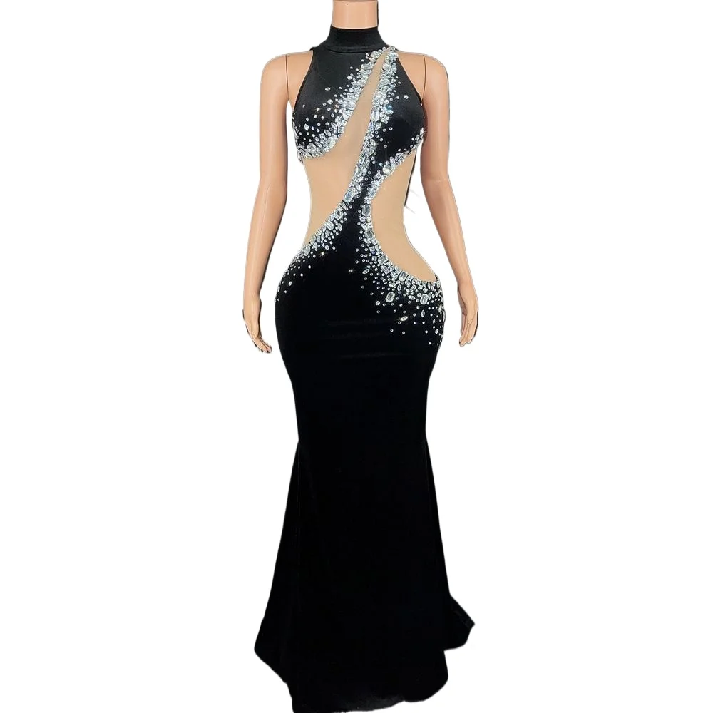 robe-sexy-en-maille-transparente-en-velours-vetements-de-seance-photo-costume-de-danse-luxueux-avec-strass-robe-de-bal-de-soiree-pour-celebration-d'anniversaire