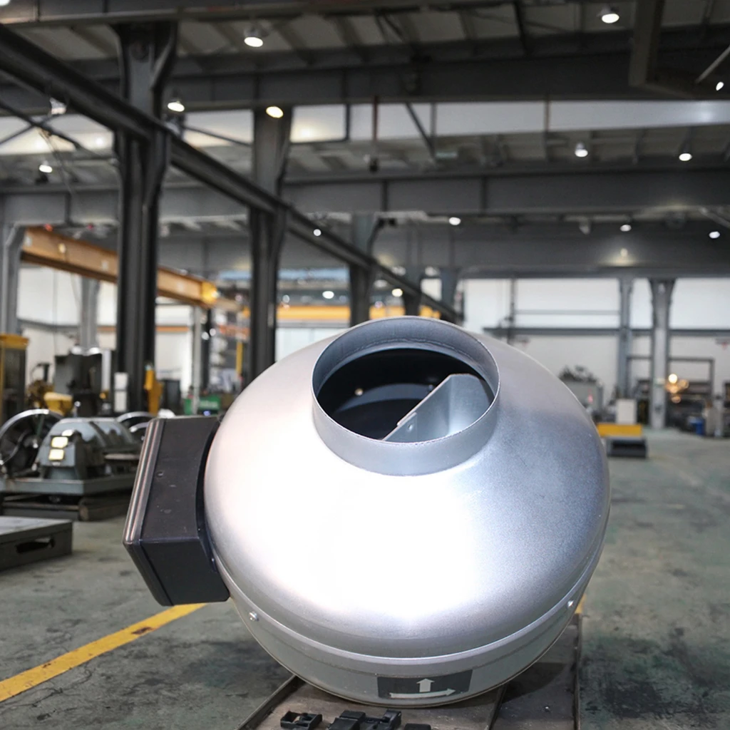 

High Quality AC Radial Flow Coaxial Duct Exhaust Fan Stainless Steel Blades Free Standing For Room Space Ventilation OEM/ODM