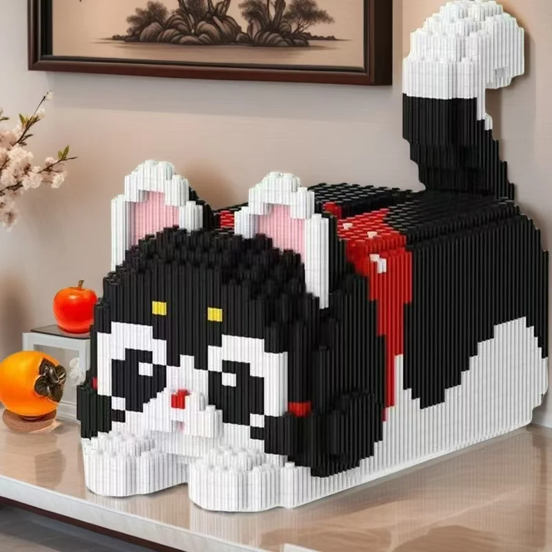 Boîte à mouchoirs en blocs de construction de 4321 pièces, en matériau PP durable, un conteneur de rangement décoratif et fonctionnel, vitrine idéale pour cadeaux de vacances