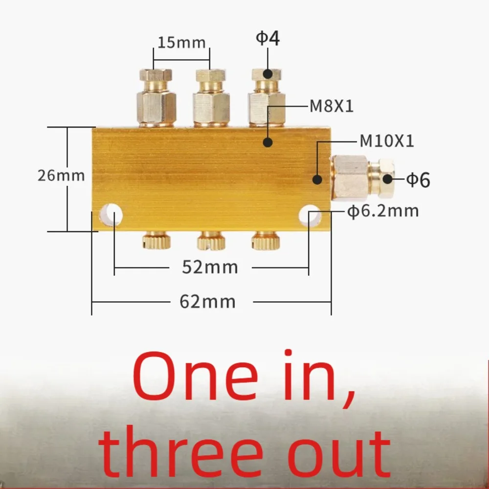 Multi Way Adjustable Oil Distribution Valve 2 3 4 5 6 7 8 9 10 Ports Lubrication System for Machinery