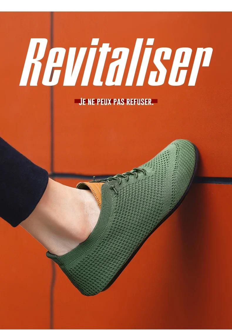 YRZL Herren-Sommer-Mesh-Slipper mit dünnem Boden, neuer Stil, atmungsaktiv, rutschfest, lässig, Wanderschuhe, leichte Fahrschuhe für Herren – Detail 3