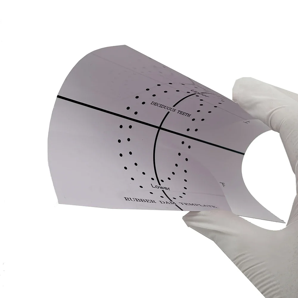 

1Pc Dental Rubber Dam Punch Positioning Board with Barrier Template Essential Lab Tool for Accurate Hole Placement