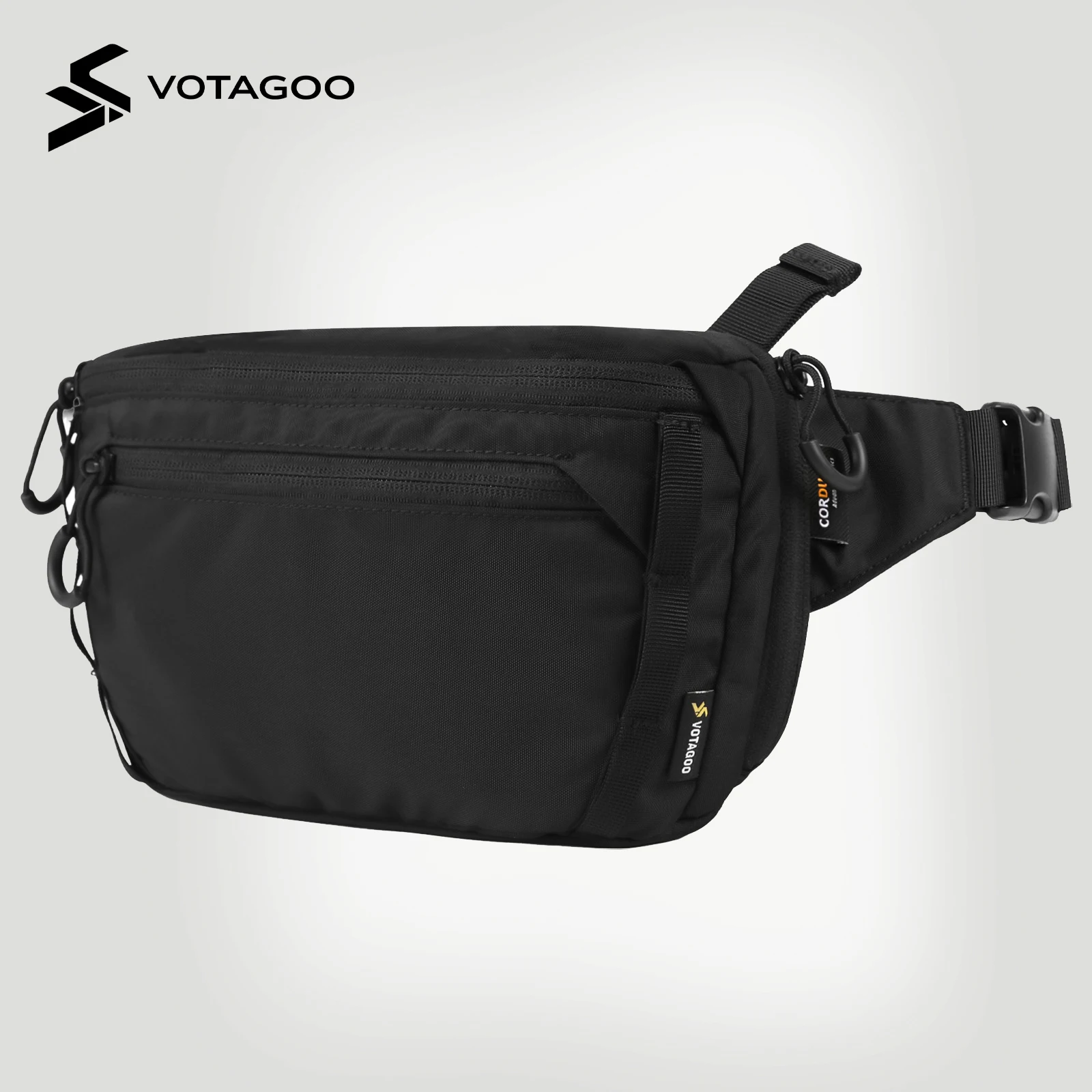 VOTAGOO Tactical CCW Fanny Bag Concealed Carry Fanny Pack Waist Belt Tactical Waist Bag Handgun Pouch Cordura 420D Nylon
