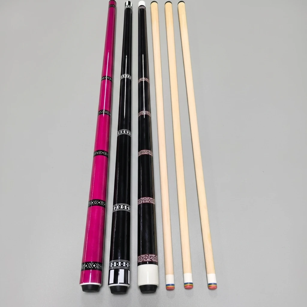 Professional 58 Inch Maple Wood Pool Cue 13mm Tip Cheap Wholesale Custom Ready to Ship Billiard Cue Stick Customizable Maple Cue