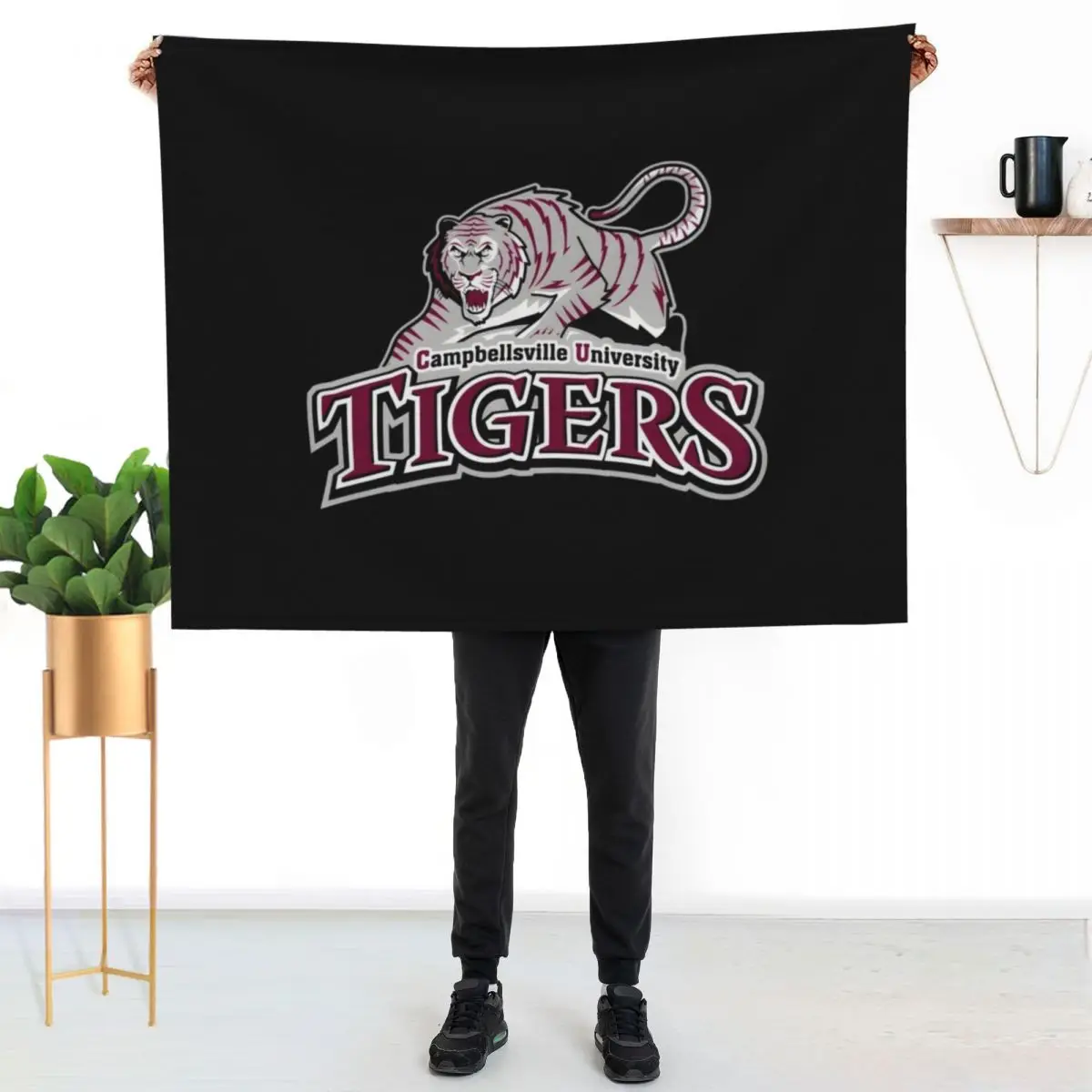 

Campbellsville University tigers Classic Throw Blanket Cozy Warm Blanket for Bed Room Decor