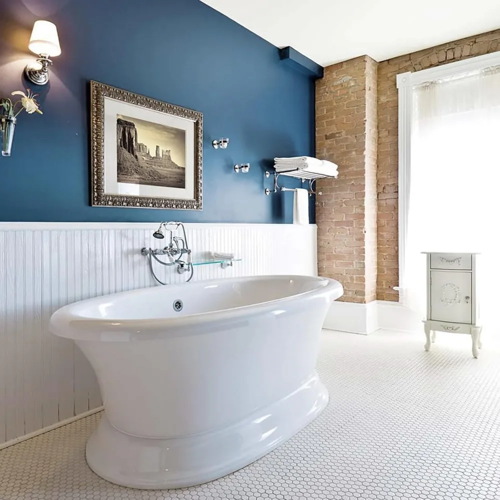 ورق جدران لخزانة المطبخ من الفينيل قابل للإزالة مقاوم للماء باللون الأزرق النيلي، مقاس 24 × 394 بوصة، قابل للتقشير واللصق، ورق اتصال طويل الأمد للمقصورة