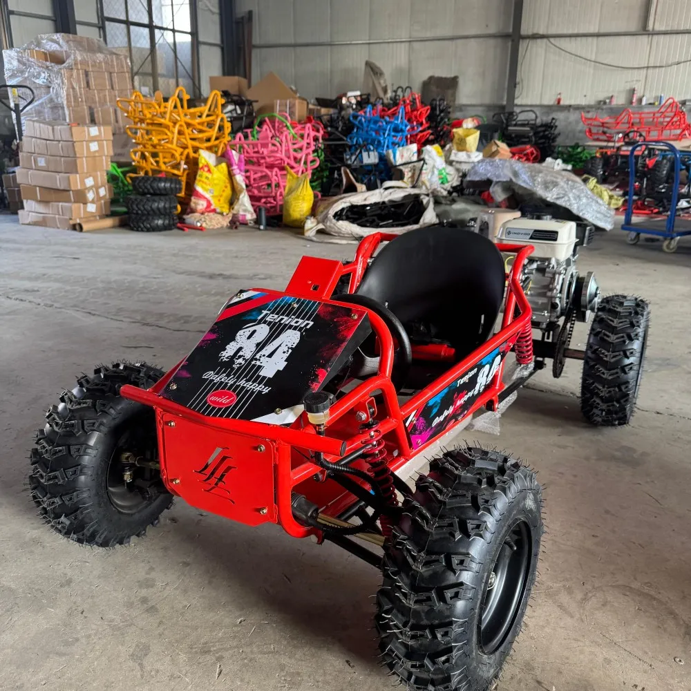 Crazy Racing KartRider212CC -Powered Heavy-Duty Adult Off-Road Kart 3.6L Fuel Tank All-Day RangeAll-Terrain VehicleSpeed And Pas