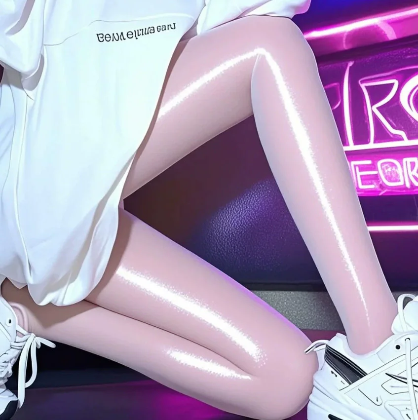 Multi-color Oil Shiny Socks Sexy Women Oil Smooth Shiny Sheer Tights Stockings Men Pants Spring Summer Delicate Glossy Pantyhose
