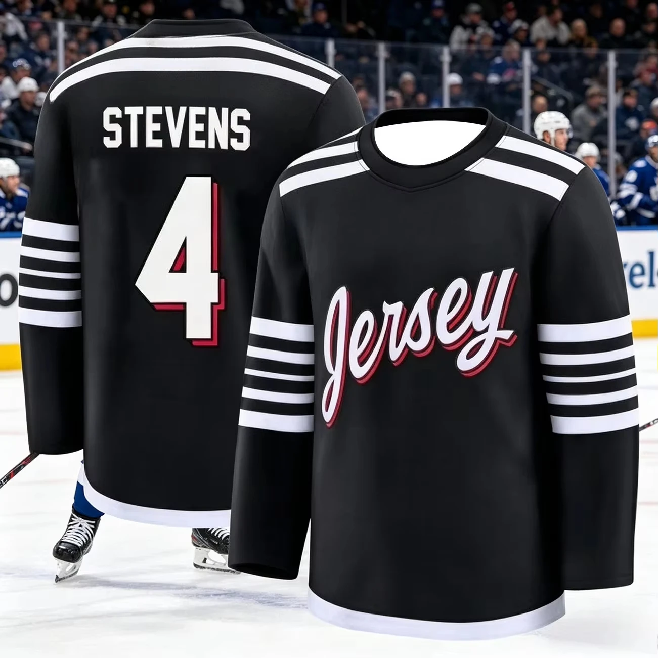 New 2026 Jersey Man's New Ice Hockey Training Suit - 3D Printed, Breathable, Moisture-wicking Long-sleeved Top Family