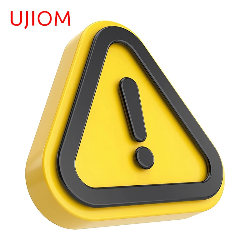 UJIOM Warning Sign 3D Wall Sticker Creative Graffiti Kitchen Cupboard Decoration Waterproof Hose Decoration Accessories DIY