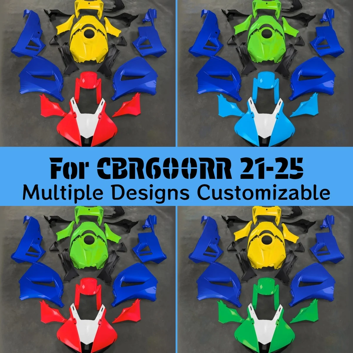 

Moto Cross Fairing Kit CBR600RR 2021-2025 ABS Painted Fairings Injection Molding Fit for HONDA CBR 600RR 21-25