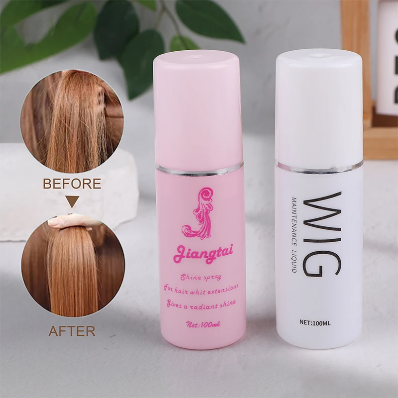 5Pcs Wig Care Solution Hair System Anti-frizz Synthetic Wig Hair Smooth Anti-static Conditioner Spray Styling Accessories