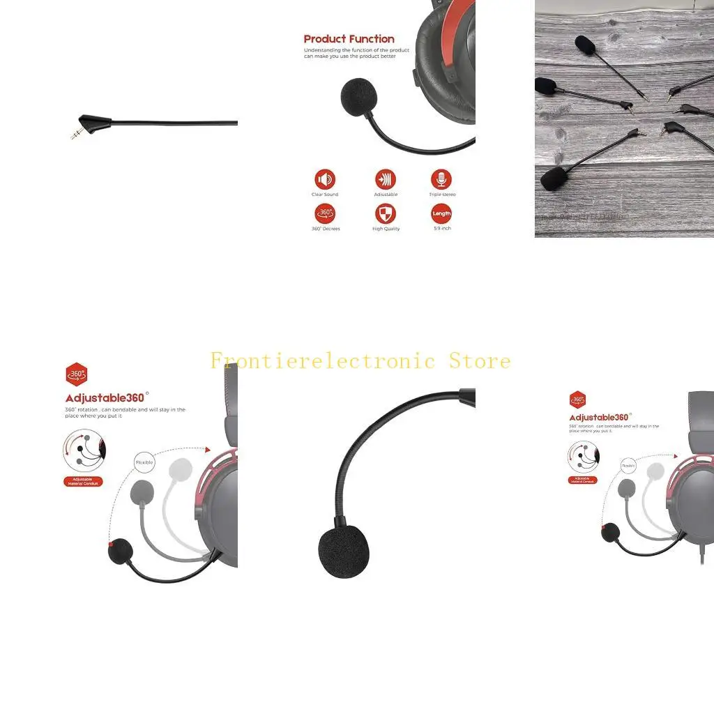 G8db qualidade fone de ouvido microfone jogo microfone para nuvem fone de ouvido acessório perfeito para jogadores design flexível microfones