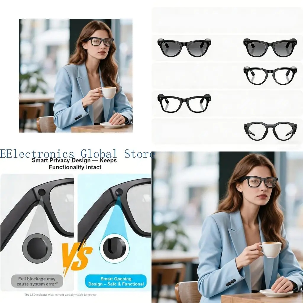 

462B Intelligent Glasses Lens Guard Cover Adhesive Sticker Conceals Camera Light Waterproof And Reusable For pointed Imaging